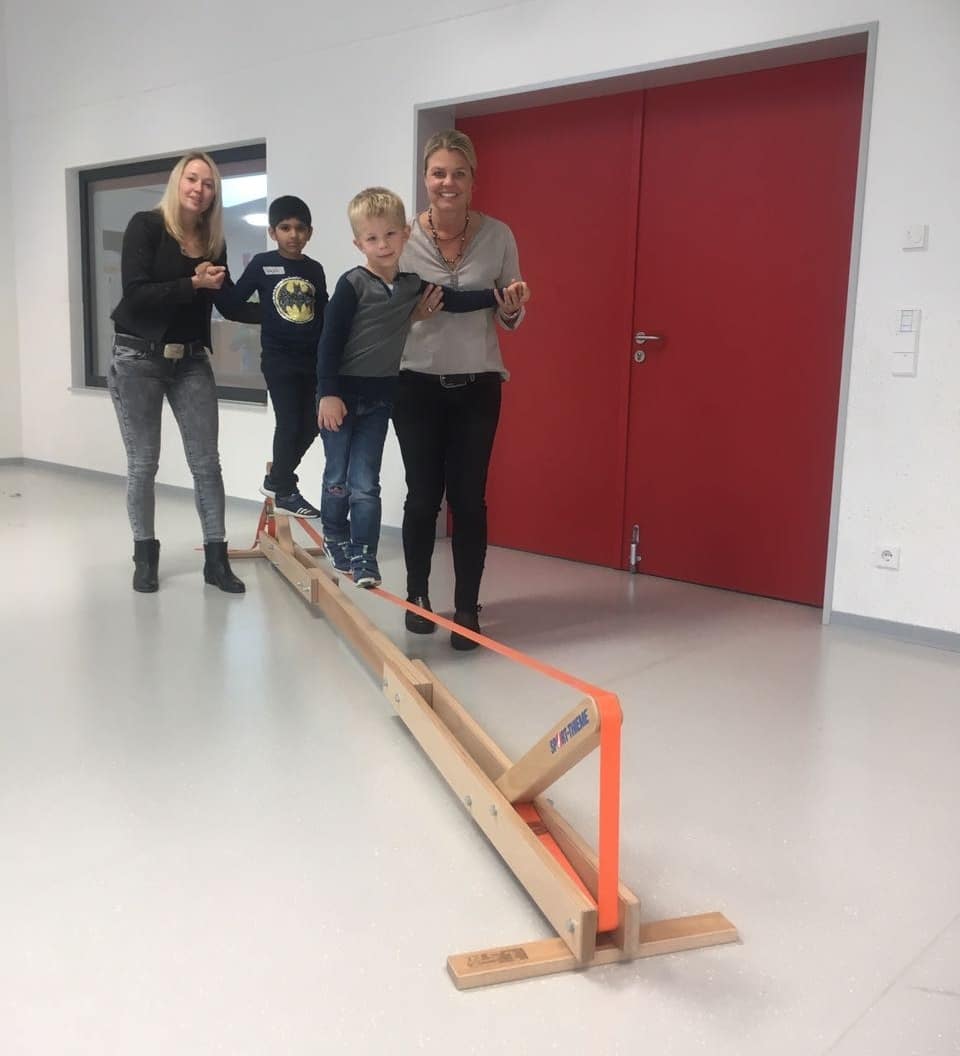 Eine Slag-Line für die Schüler der Marienwasser-Schule